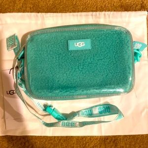 Brand new pastel turquoise crossover UGG bag